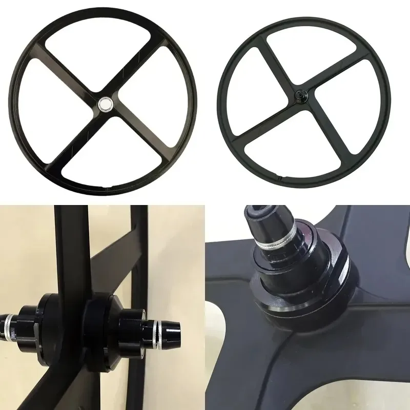 New Arrival Four Axle Wheel Pair 4 Spoke Fixed Gear Bicycle Wheel Pair