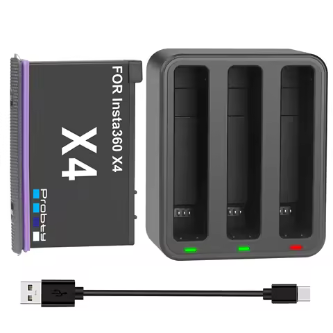 For Insta360 X4 Insta 360 X4 2600mAh Battery With 3-Slots Fast Charging Case for Insta360 X4 Accessories
