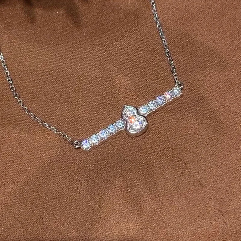 

100% стерлингового серебра 925 пробы, цирконий AAA, маленькая тыква, кулон, ожерелья для женщин, ювелирные изделия