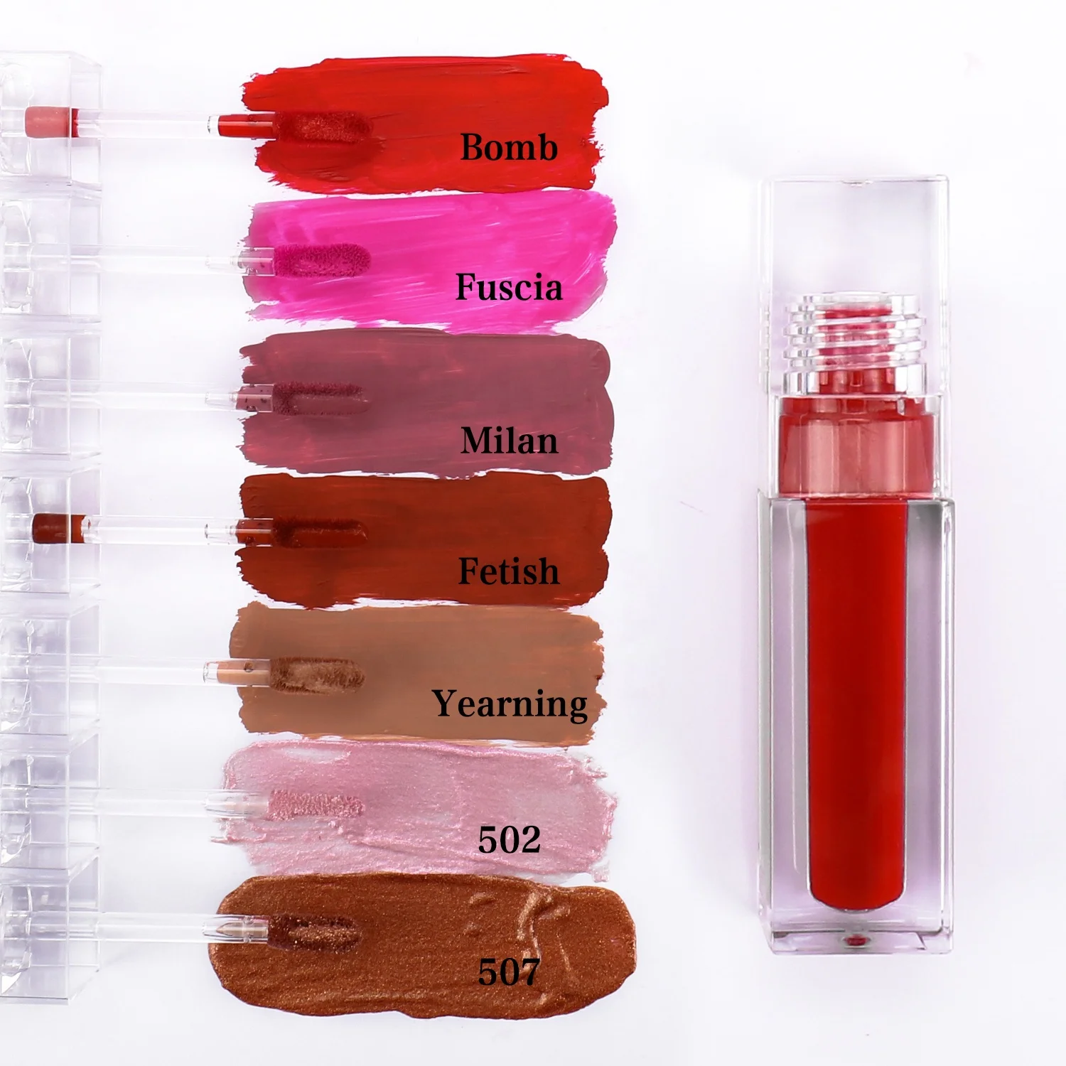 

Matte Liquid Lipstick Private Label Cosmetics Long Lasting Pigment Lipsticks Wholesale Custom Vegan Lipgloss Bulk For Business