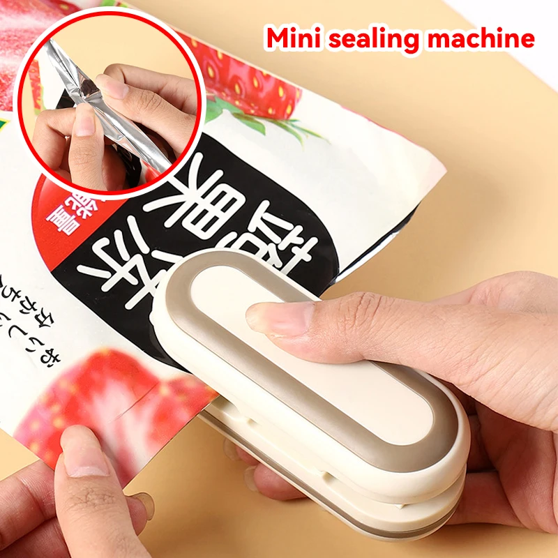 

Mini Plastic Bags Sealer 2 In1 Heat Heat Bag Sealing Machine Portable Package Sealer Vacuum Food Sealer Vacuum
