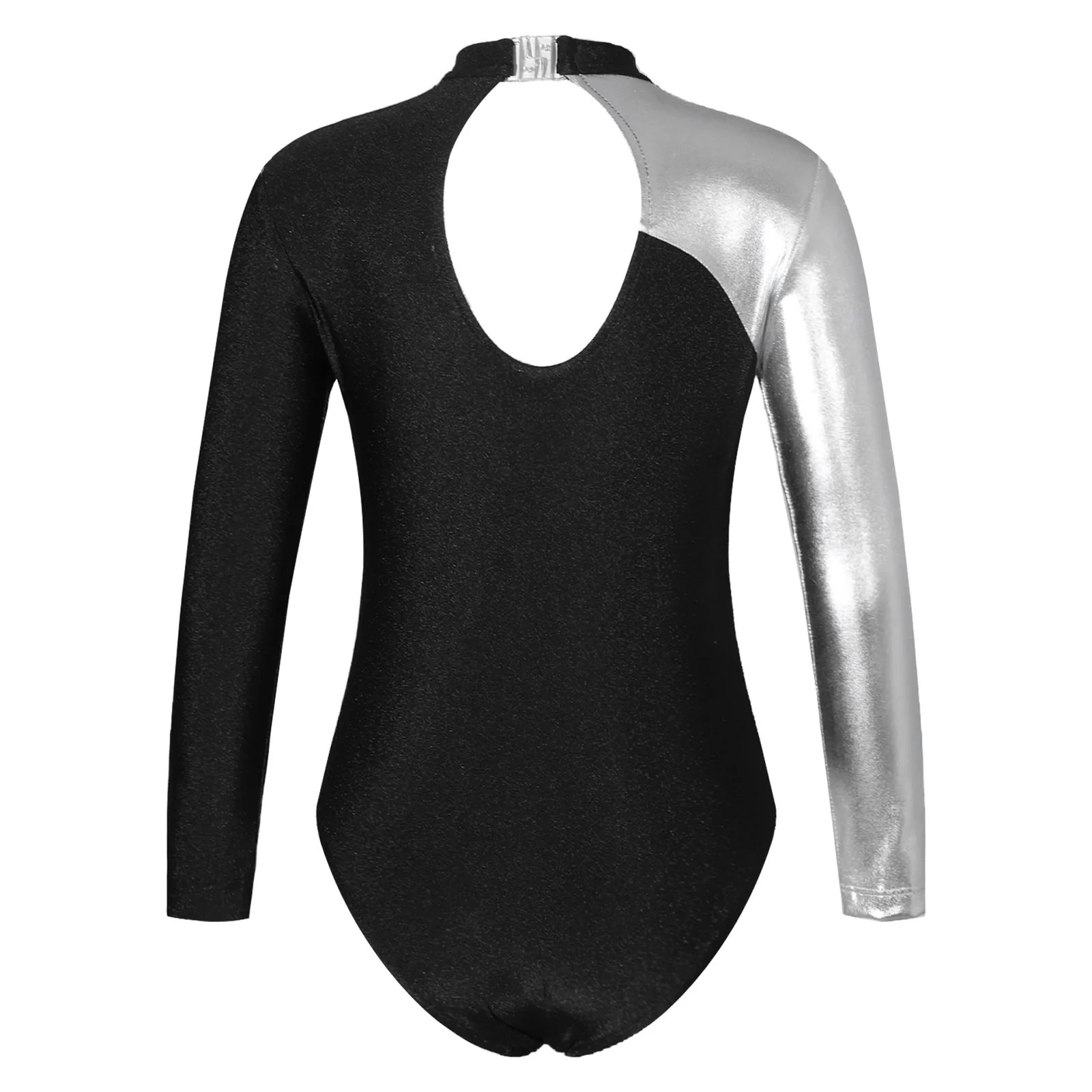 Gymnastik Trikot Mädchen Kind Langarm glänzend Diamante Ballett Tutu Tanz Trikot Eislaufen Overall Gymnastik Trikot Bodysuit