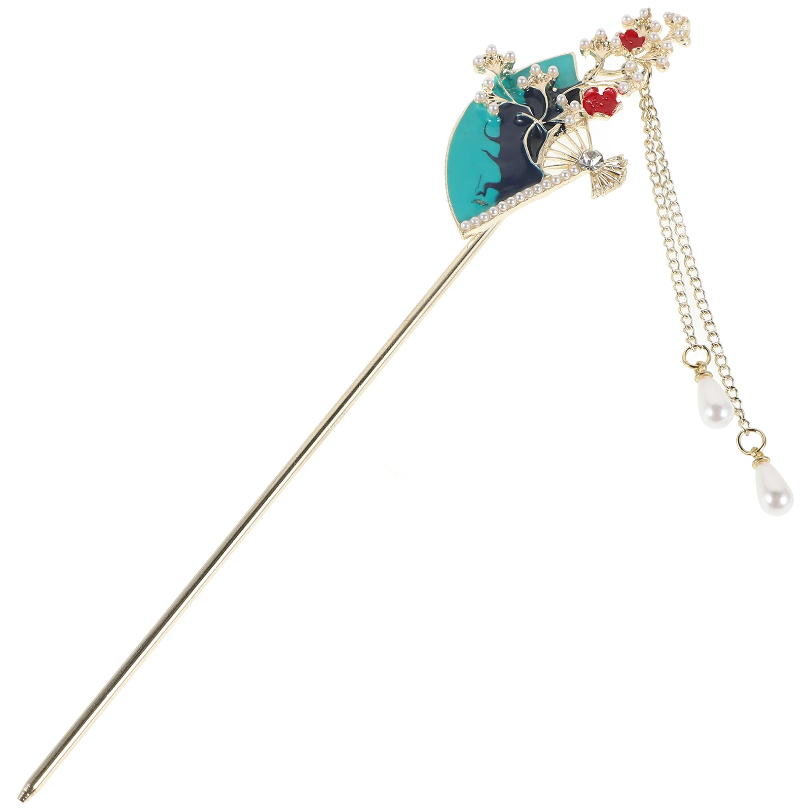 

Chinese Fan Sticks Traditional Hanfu Hairpin Handmade Chopsticks Chignon Pins Lightweight Elegant Styling Tool For Women Girls