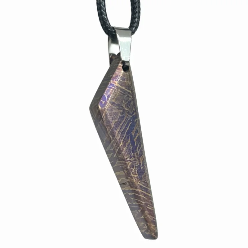 Genuine Muonionalusta Meteorite Irregular  Pendant Fine Meteorite Collection Piece LK431