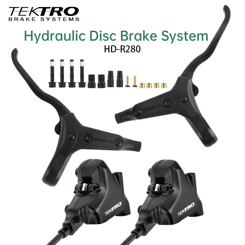 TEKTRO R280 Hydraulic Disc Brake for Road Bike Flat Mount Split Type Hydraulic Brake