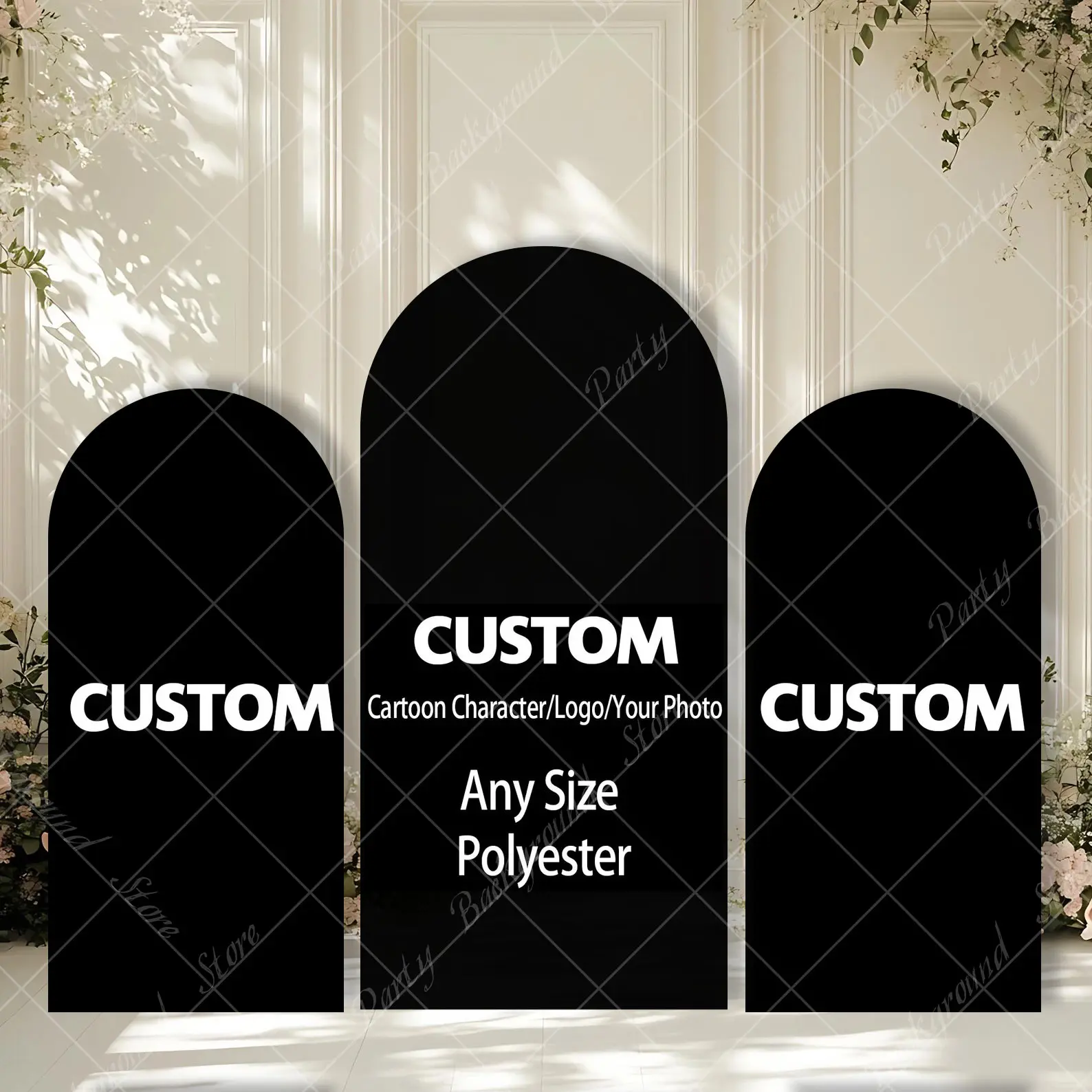 

Custom Arch Backdrop Cover, Birthday Backdrop Baby Shower Photography Personalized Event Party Background, Wedding Bridal Shower