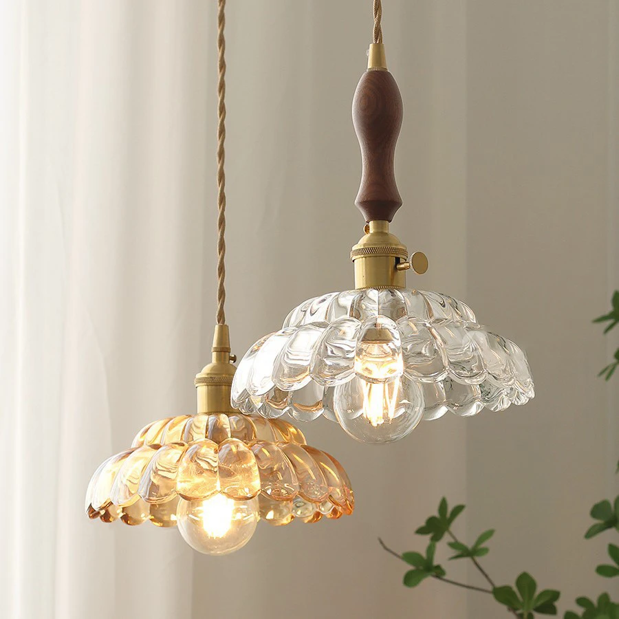 

Creative Glass LED Pendant Light for Dining Room Restaurant Lustre Hanging Lamp Kitchen Bedroom Suspend Bedside Pendant Lamp