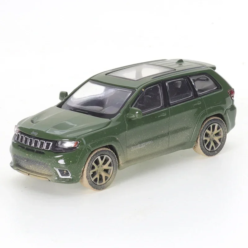 JKM 1/64 Jeep Grand Cherokee Trackhawk 2019 Series SUV Diecast Alloy Model Car Friends Gifts Collect Ornaments Kids Toys Boys