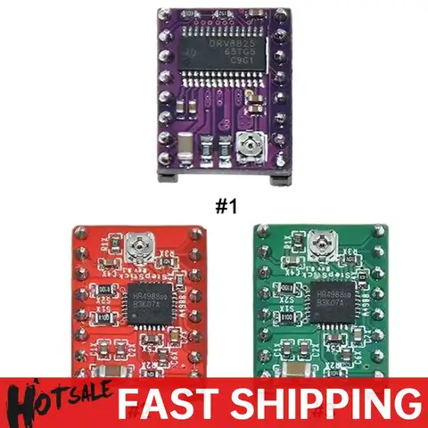 A4988 DRV8825 Driver motore passo-passo con dissipatore di calore Modulo scudo estensione controllo driver motore per rampe 1.4 StepStick