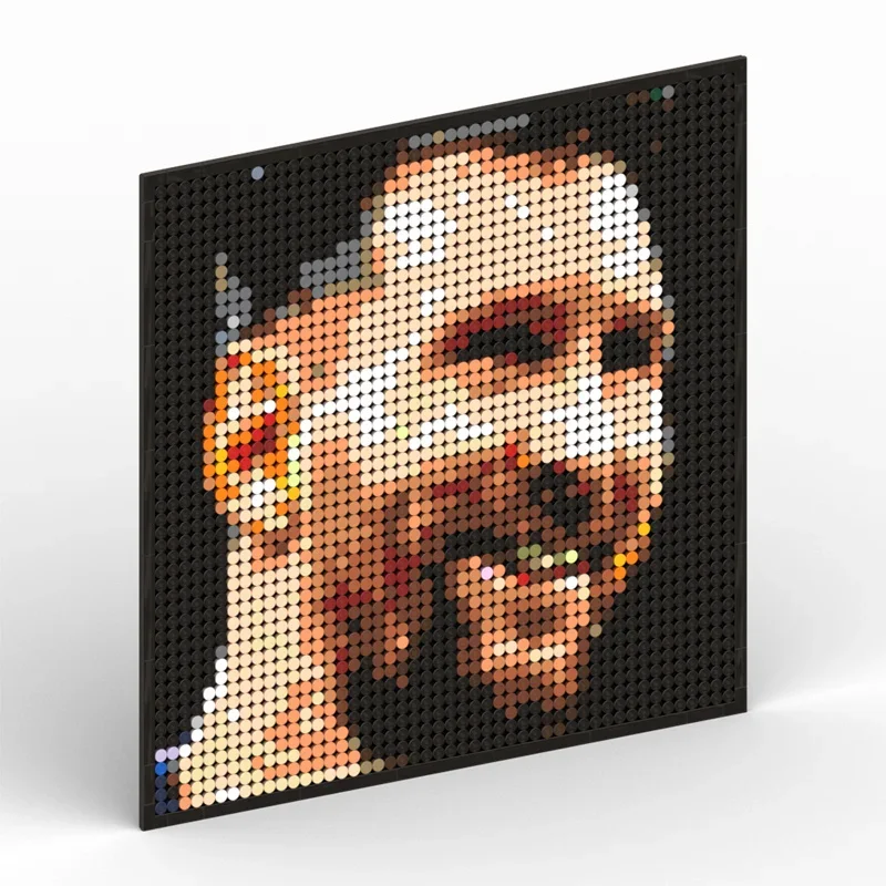 NEW World Famous Football Players Lionel Messi Blocks Brick Pixel Art Decoration DIY Toy Kid Christmas Birthday Gifts