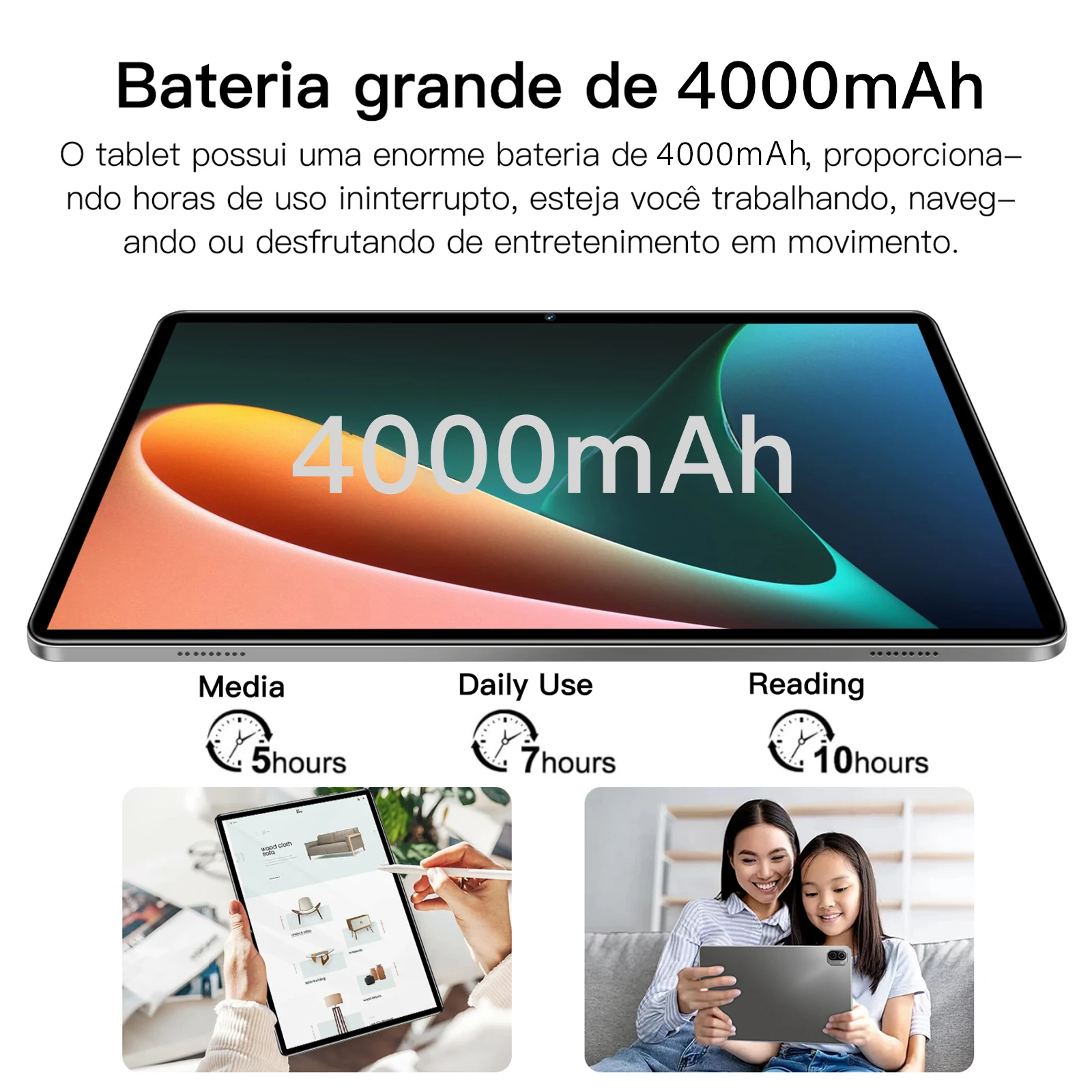Jdl Pad5 Pro 4000mAh 10.1 بوصة أندرويد 12 تابلت 4 + 32GB 5MP + 13MP كاميرا مزدوجة SIM T310 ثمانية النوى 4G بصمة فتح اللوحي