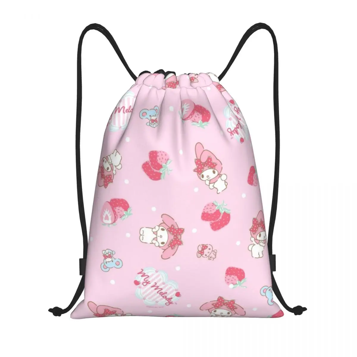 

Drawstring bag Storage Portable Handbags My Melody Grocery Shopping Shoulder bags foldable Travel Bag