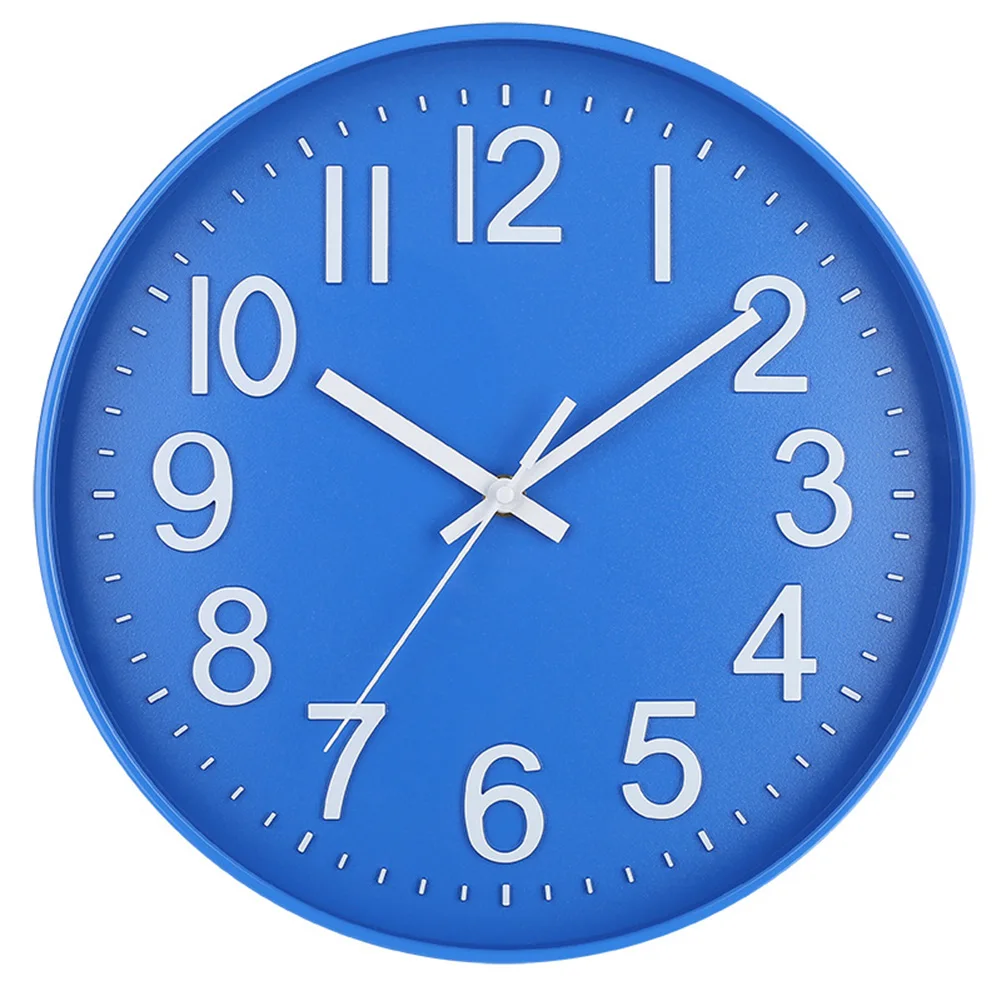 Sleek Silent Wall Clock 12 Inch for Living Room Bedroom Kitchen and Office Non Ticking for Distraction Environment