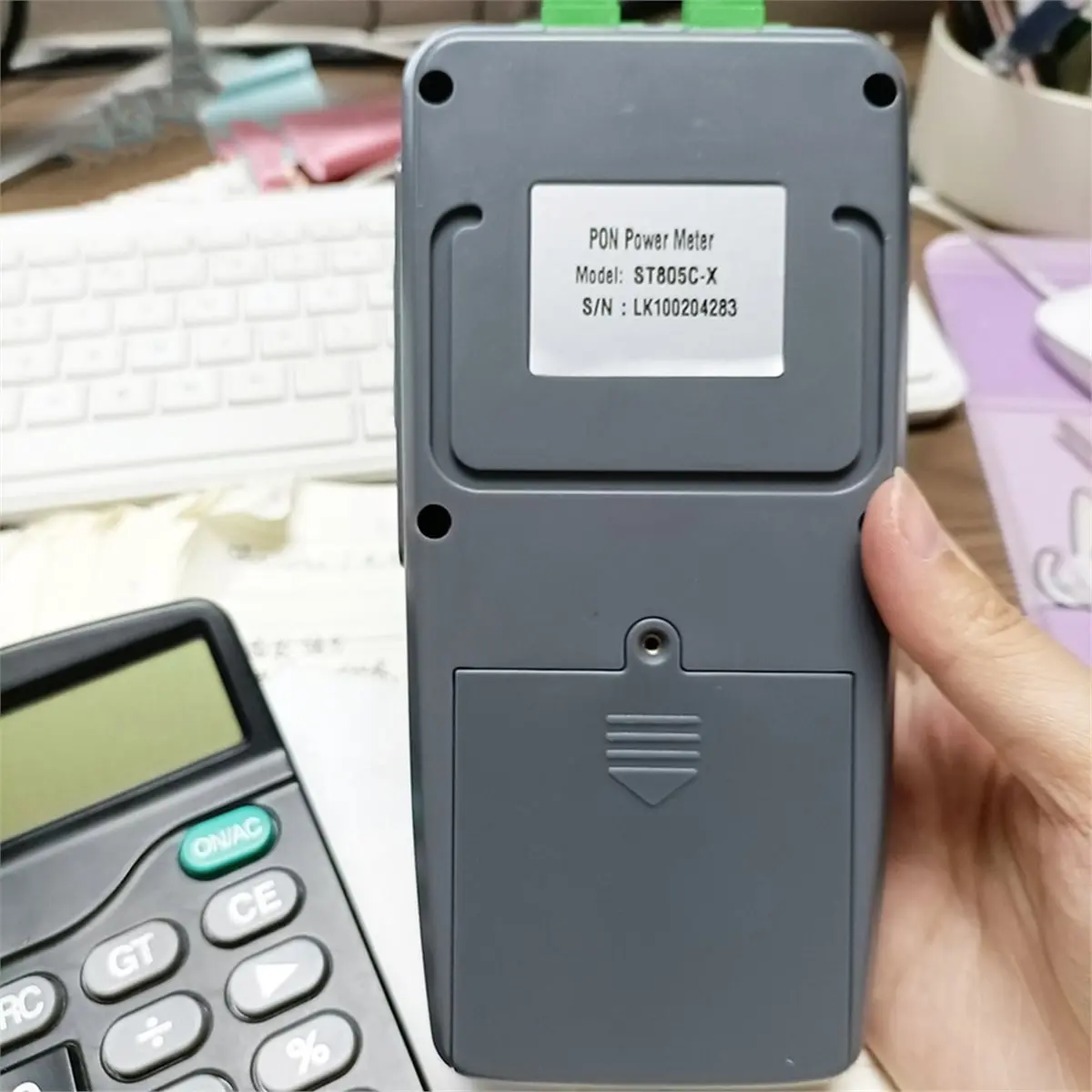 Promotional-10G PON Optical Power Meter SC/ Adapter FTTH / Fttx Fiber Optic Test Tools 1310/1490/1550Nm EU Plug