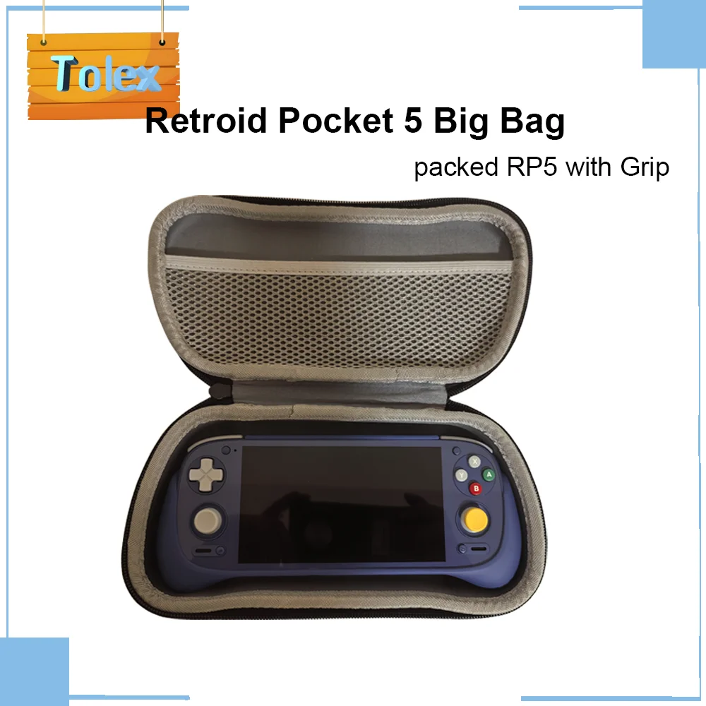 RP5 Big Case with Grip of Retroid Pocket 5 Handheld Game Console Original Version Retroid Official Grip