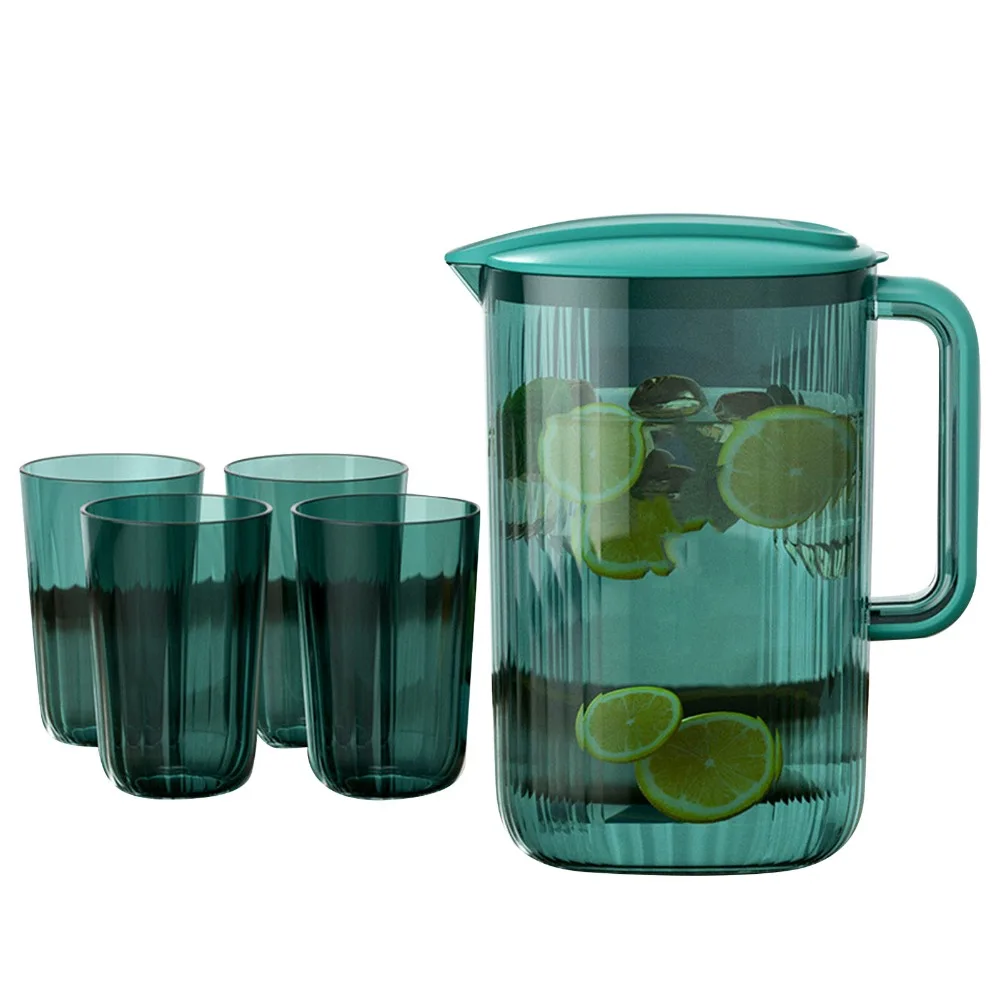 Multi Purpose Resin Water Pitcher Large Volume Wide Mouth Drink Pitcher Lightweight Handheld Style Water Kettle Beverage Serving