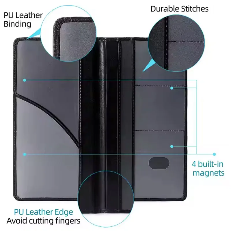 Essentiel pour le stockage des documents, planificateur de véhicule automobile, veste de chèque d'immatriculation et d'assurance, pièces automobiles, paquet de cartes