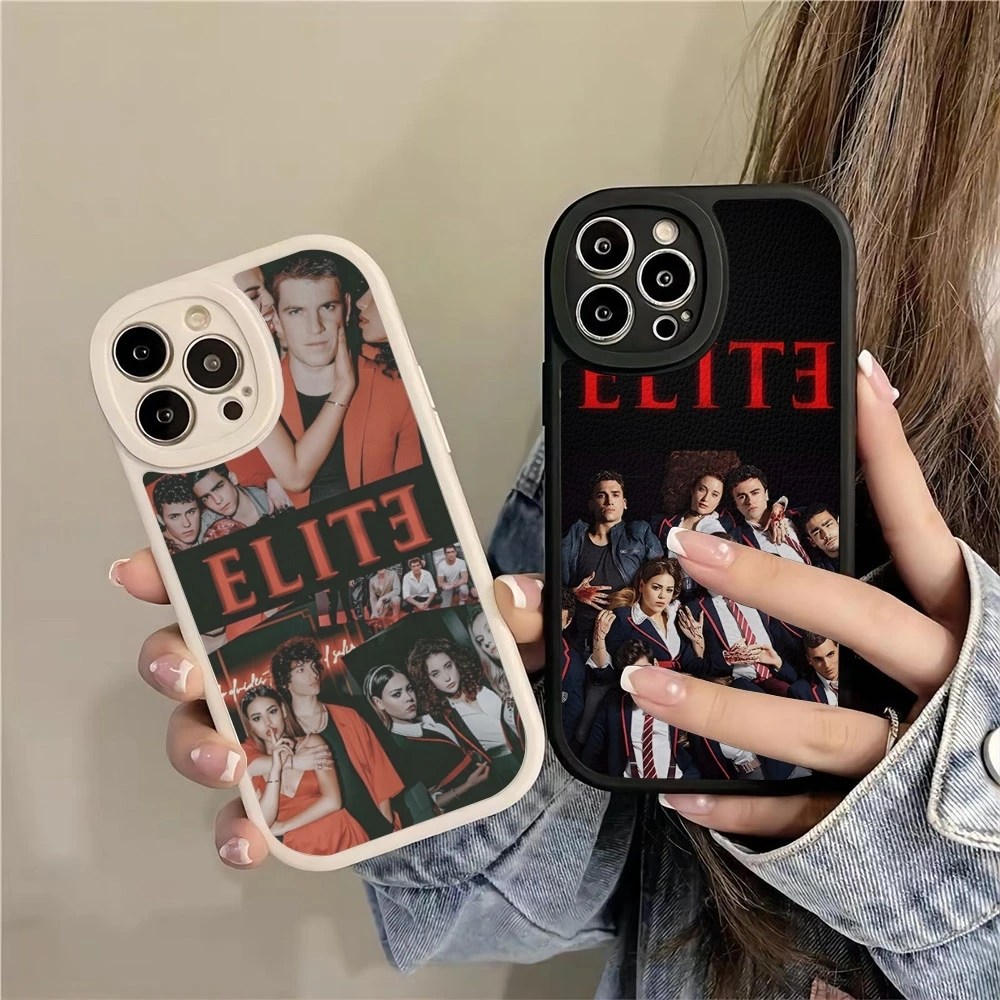 

Spanish TV Series Elite Bling Cute Phone Case For IPhone 16 15 14 13 11 Gift 12 Pro Max Mini X XR XS 8 Plus Hot Lambskin Silicon