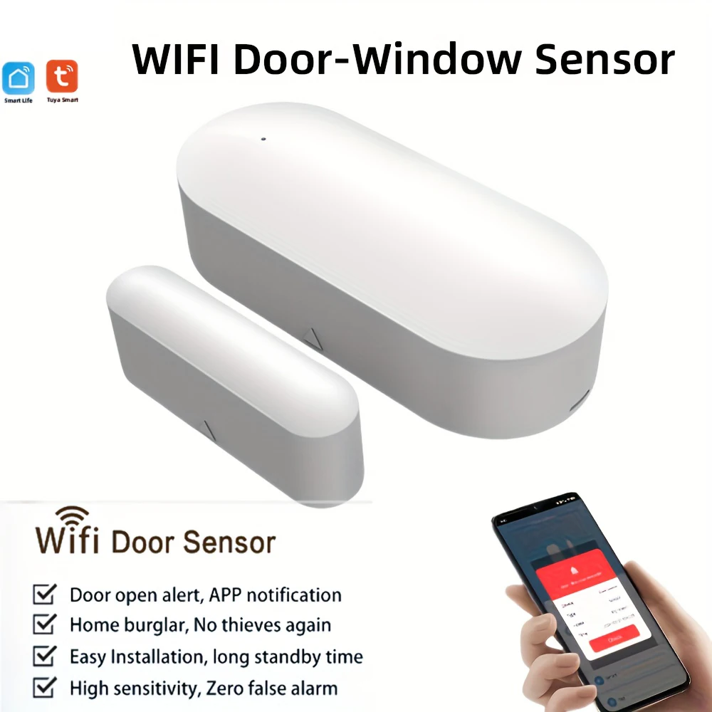 

Tuya Door Sensor Window Detectors Magnetic Sensor Smart Home Security Protection Remote Monitor From APP