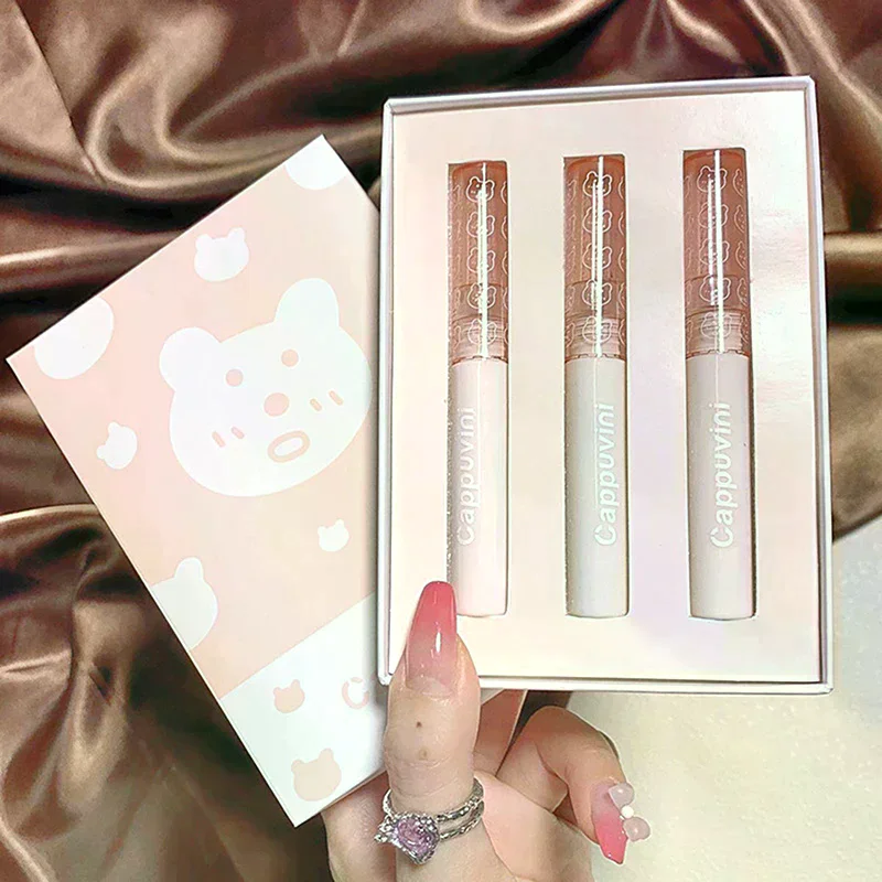 Cappuvini Ciliegia Finitura a specchio impermeabile Lucidalabbra d'acqua Nude Rosso Trasparente Tinta Vetro Olio per labbra Trucco liquido per un aspetto voluminoso