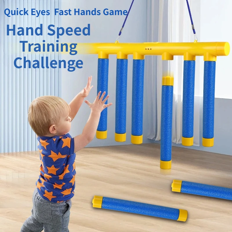 

Игровой набор Falling Sticks, тренировочная игрушка Quick Reflex для детей, обучающая семейная вечеринка, игра с взаимозацией родителей и детей