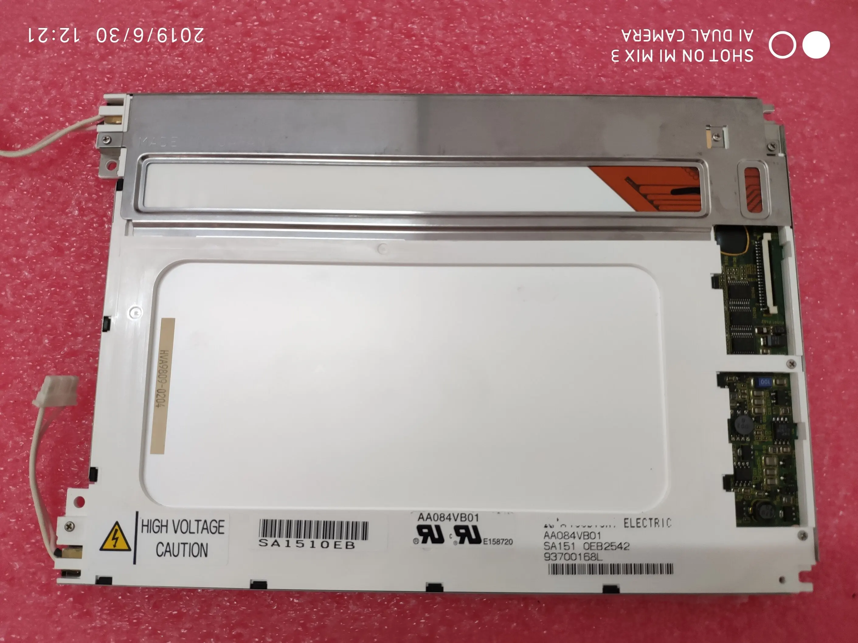 AA084VB01 مناسبة لشاشة LCD ميتسوبيشي ، واجهة LVDS 640*480