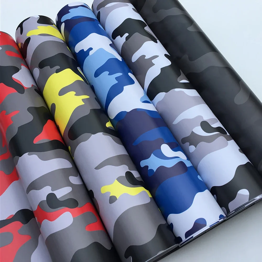 50x152CM Camouflage Vinyl Wrap Film Arctic Snow Camo Sticker Vehicle Console Computer Laptop Bike Motorcycle Auto Accessories