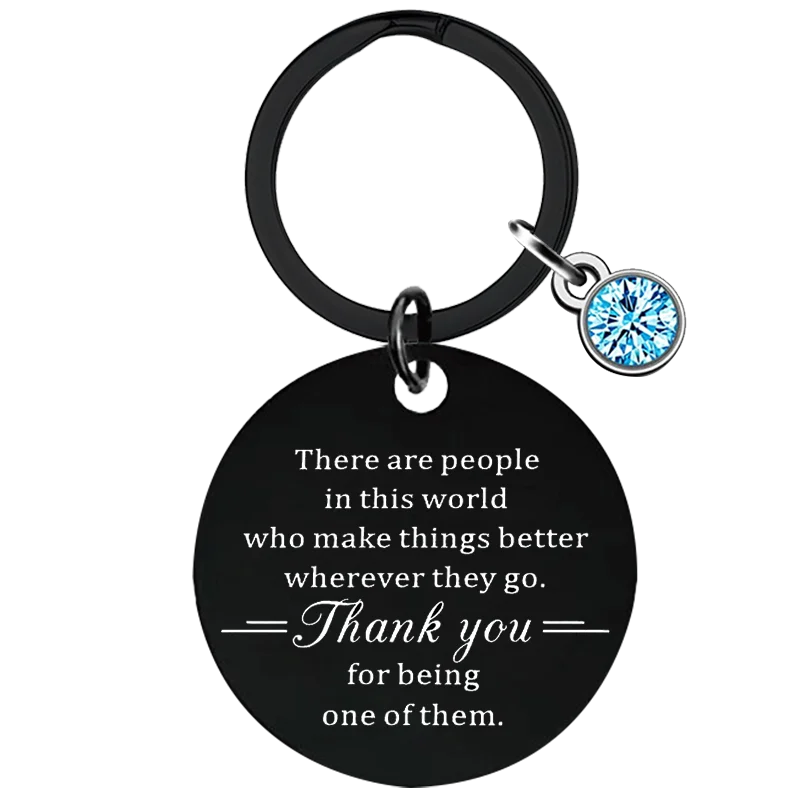 New Thank You Gifts Key Chain Ring Coworkers Employee Appreciation Gifts keychains pendant Retirement Leaving Gift