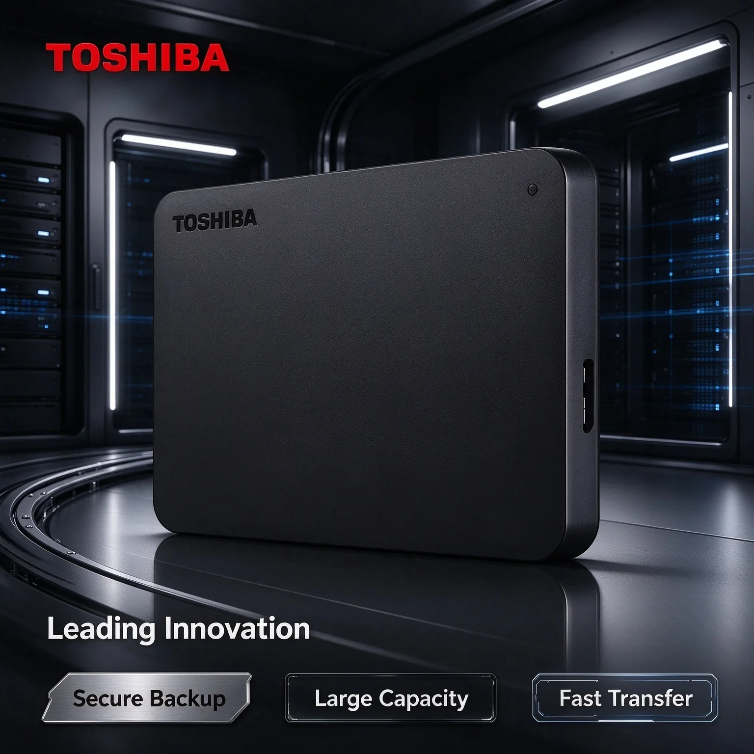 For Toshiba High Speed External Hard Disk Portable HDD USB3.0 500GB 1TB 2TB Canvio Basics A3 Black NEW 2026