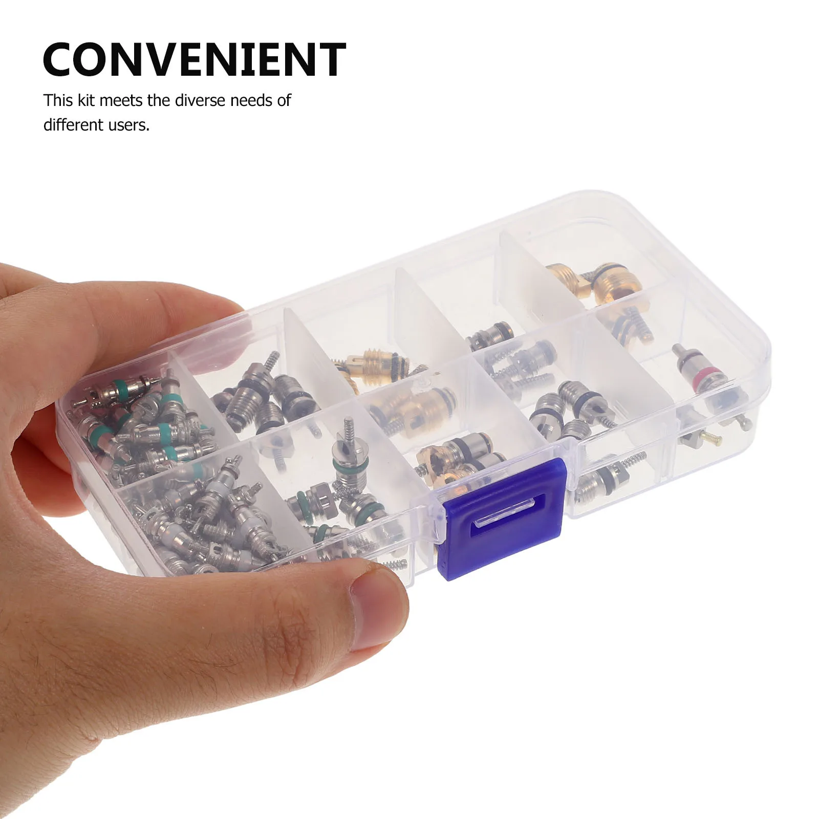 102 قطعة صمام مكيف الهواء الأساسية عدة أدوات إصلاح التيار المتردد سيارة دائم المحمولة سهلة التركيب التوافق العالمي