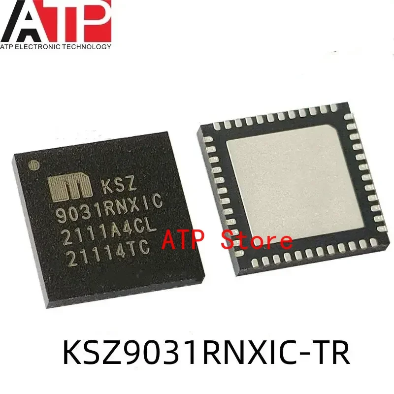 10PCS 100% New Original 9031RNXIC KSZ9031RNXIC-TR QFN-48 KSZ9031RNXIC Transceiver IC Full Ethernet 48-QFN