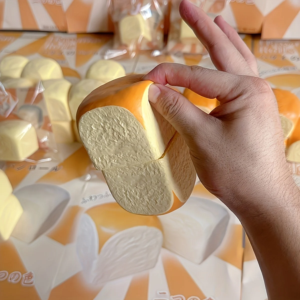 Pelúcia de pão havaiano realista de ascensão lenta - Decoração de mesa Prank Prop Presente de festa de feriado