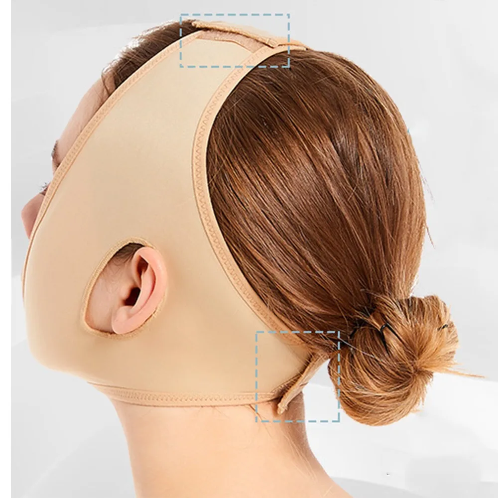 Vendaje adelgazante para la cara, moldeador Facial de línea en V, eliminador elástico de doble mentón, cinturón de elevación, masajeador Facial, correa para mujer, cuidado de la belleza de la piel
