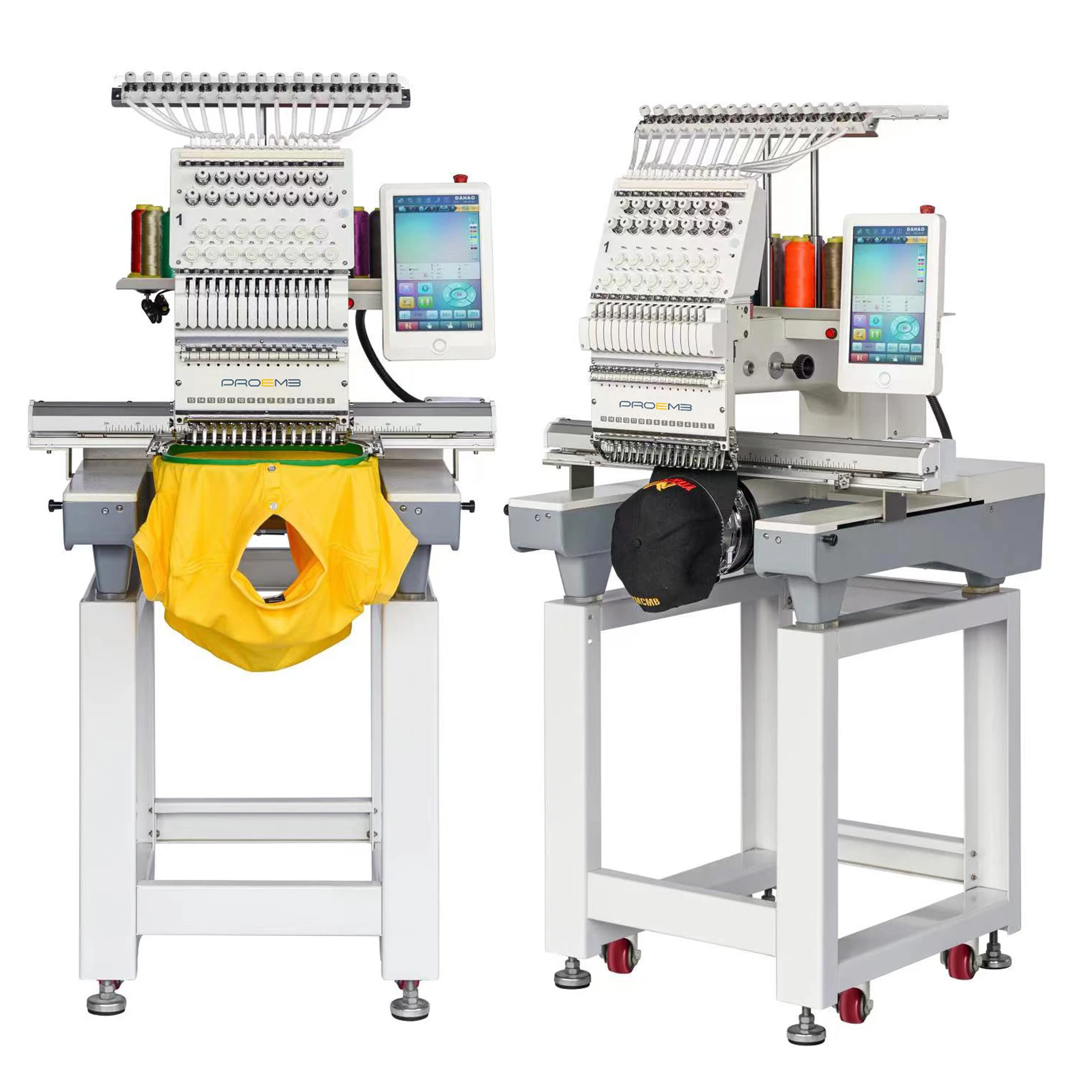 PROEMB Hot Sale In USA 12/15 Needles Computerized T Shirt Embroidery Machine Computerised Embroidery Sewing Machine