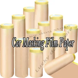 pre coated masking papernTape paint paper car auto mobile body paint masking paper floor protection wall covering coatings films