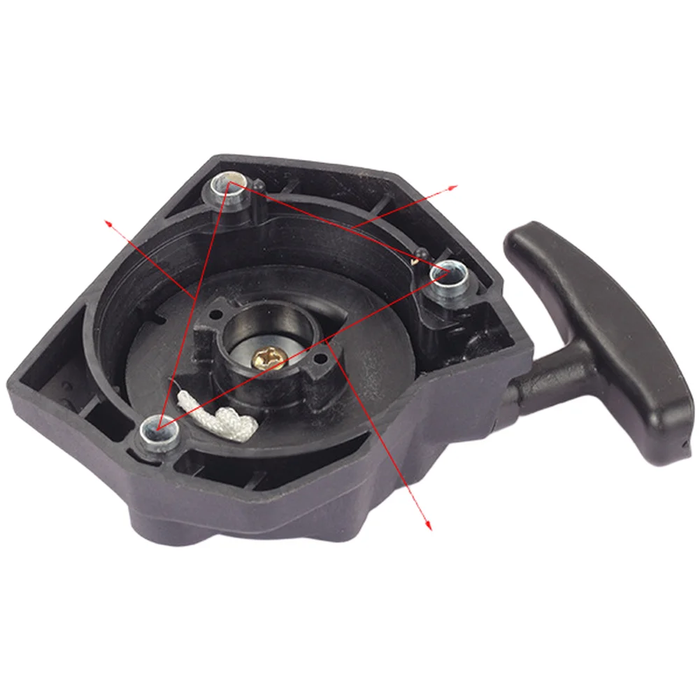 Recoil Starter Assembly 54mm 70mm 71mm For 2520 Series Engine Parts Replacement Pull Start Hand Tool Black ABS