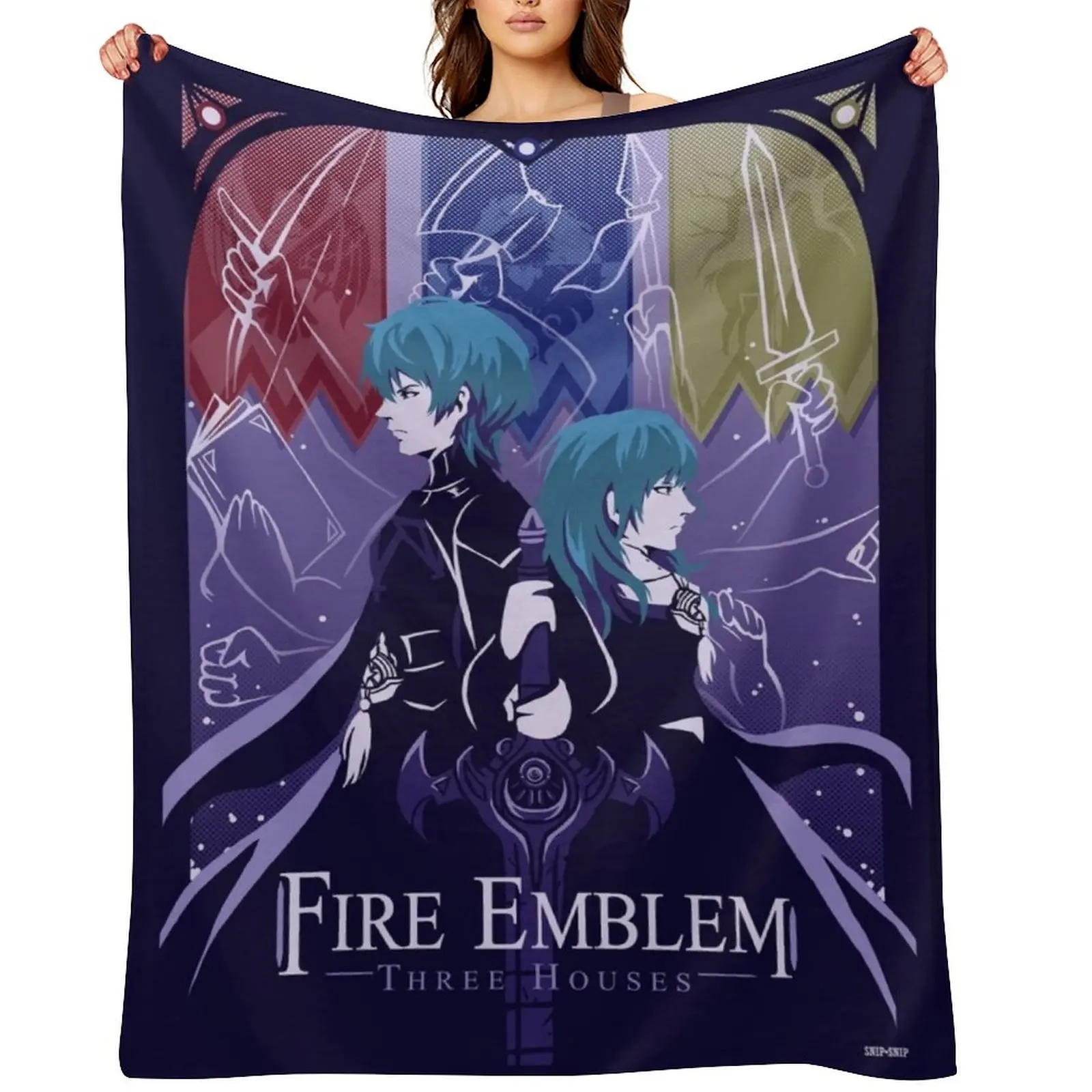 

Fire Emblem Three Houses Throw Blanket Luxury Thicken Blankets Sofas Of Decoration Comforter wednesday Blankets