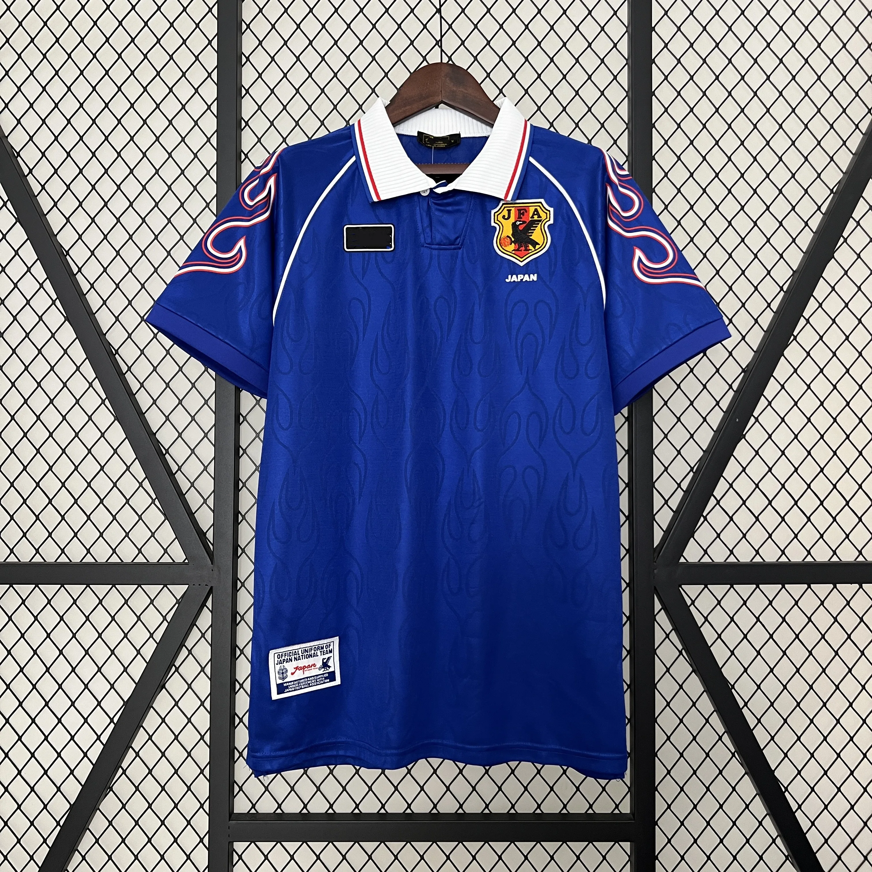 Camisa Retro de Japón para hombre, Kit azul de casa, 1998