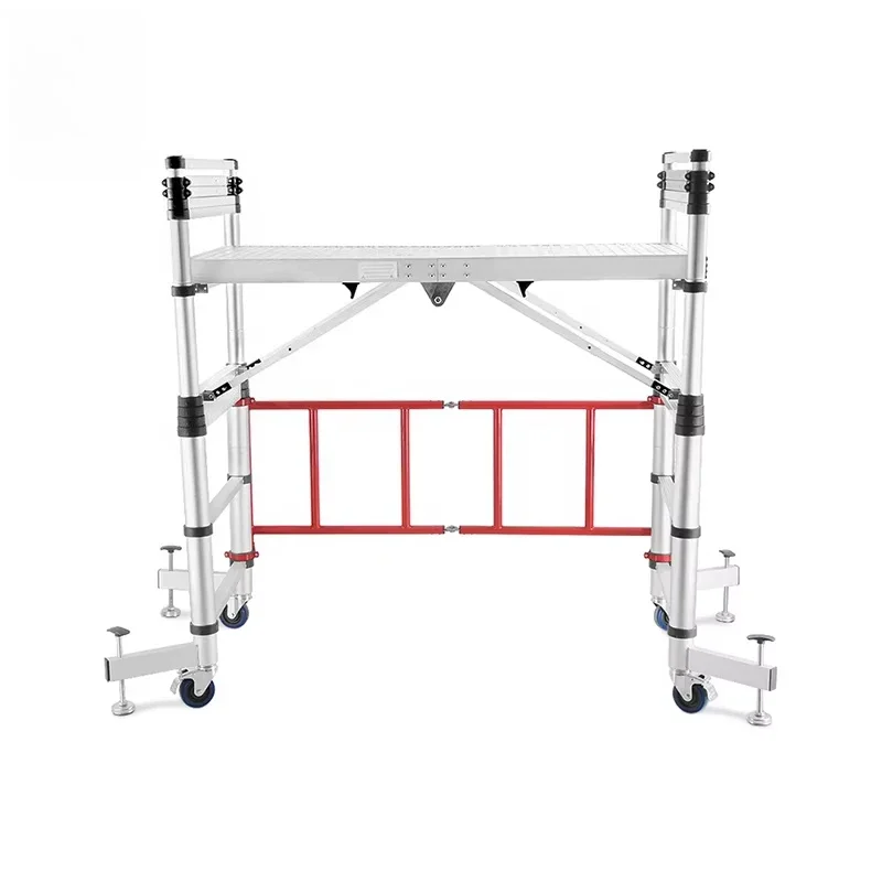 Deliladder Nuova scala pieghevole personalizzata da 3,2 m per impalcature telescopiche in alluminio