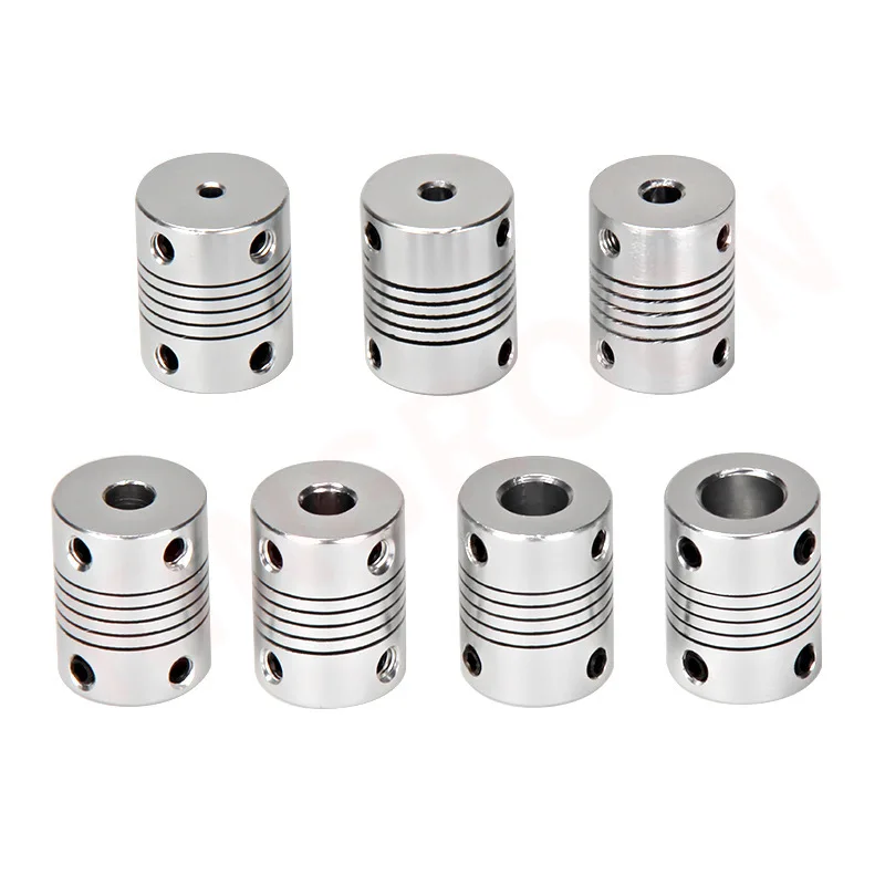 4pcs Aluminium CNC Motor Jaw Shaft Coupler 5mm To 8mm Flexible Coupling OD 19x25mm Dropshipping 3/4/5/6/6.35/7/8/10mm