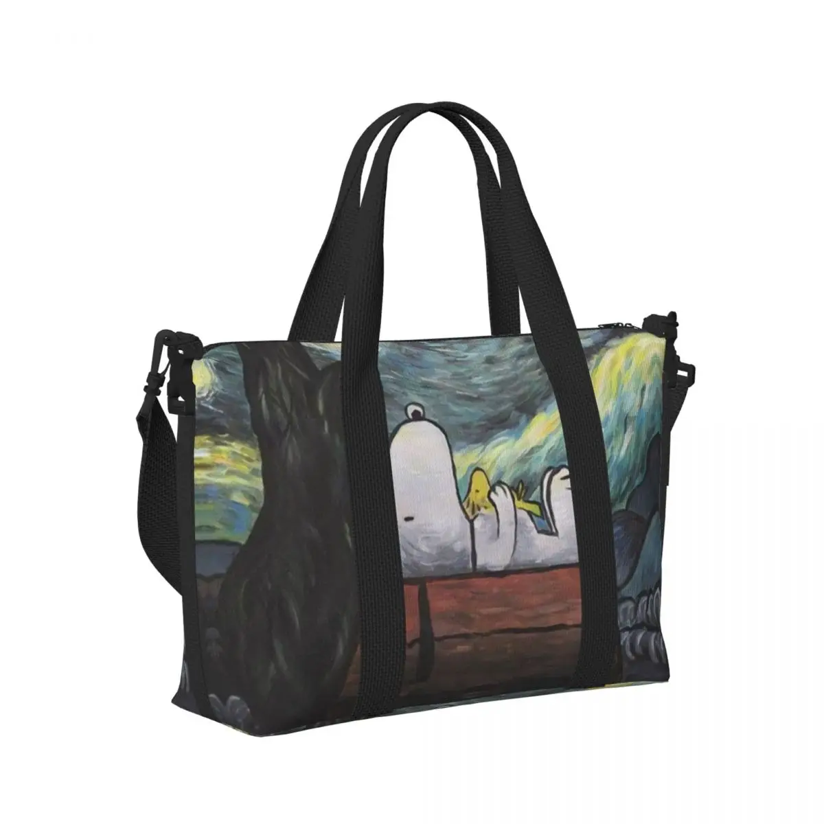 Bolso de mano personalizado Vincent Van Gogh para mujer, bolso de viaje de hombro con pintura artística de gran capacidad para playa y gimnasio