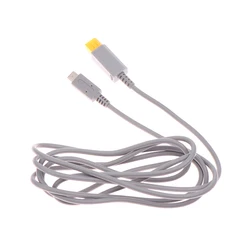 1Pcs 2M Grey Cable For WII For WII U Host PD Power Cable Charging Cable Cords Repair Accessories