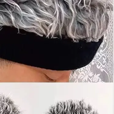 Creative Wig Hat Funny Short Hair Caps Novelty Street Hip Hop Beanie Hat Spiked Fake Hair Funny Retro CapsFor Women Men
