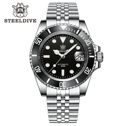 STEELDIVE Brand Classic 40.5MM SD1953 Ceramic Bezel Sapphire Glass 30ATM Water Resistant NH35 Automatic Mens Dive Watch Reloj