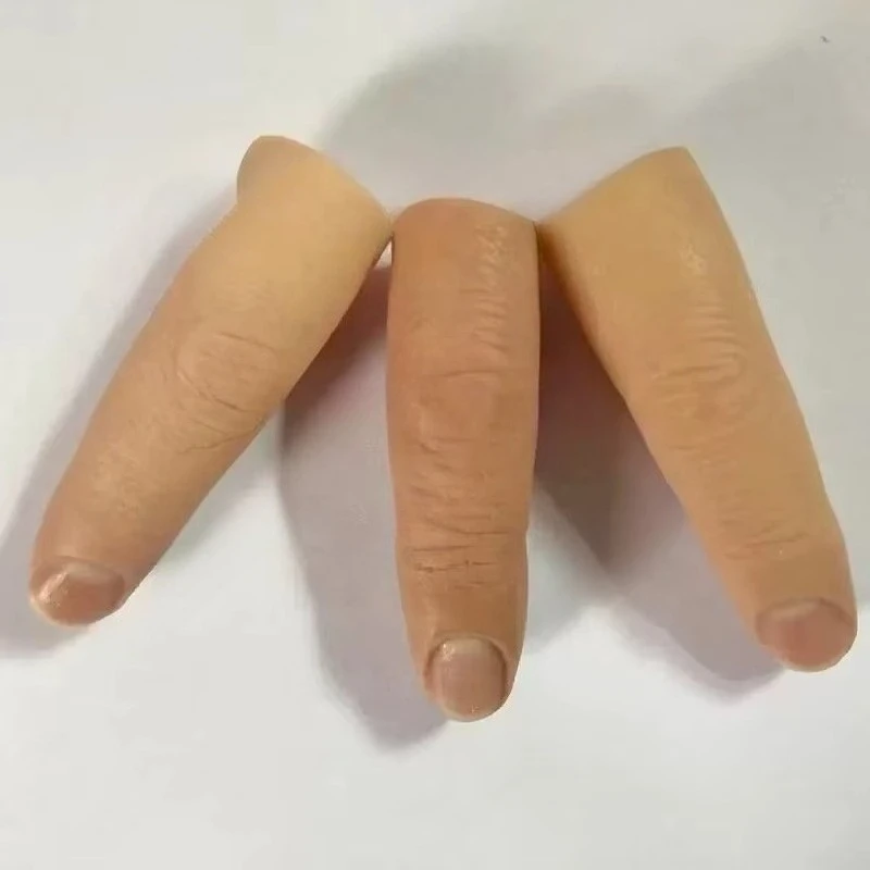 Silicone Simulation False Finger Cover, Beauty Finger Decorative Cover