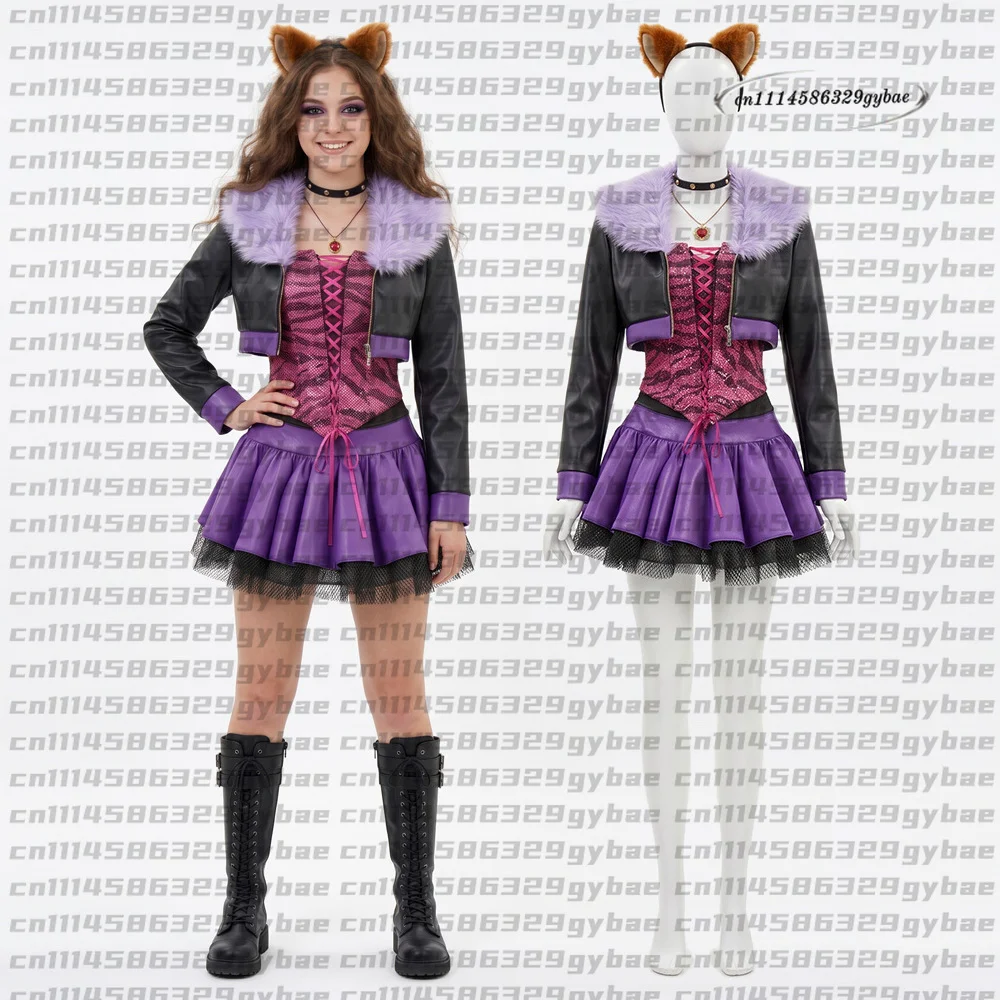 2026 Cosplay Costumes Anime Monster School Role Play Uniform Halloween Carnival Party Dress For Women
