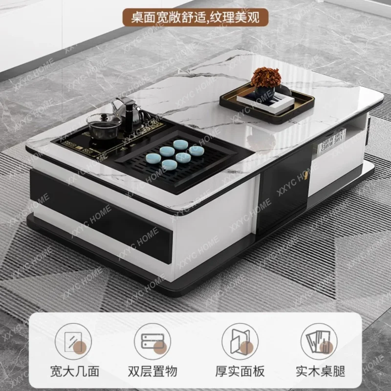 XX Multi Function Smart Coffee Table Luxury Cheap Rectangle Design Modern Coffee Table Tea Mesa Auxil Home Furniture