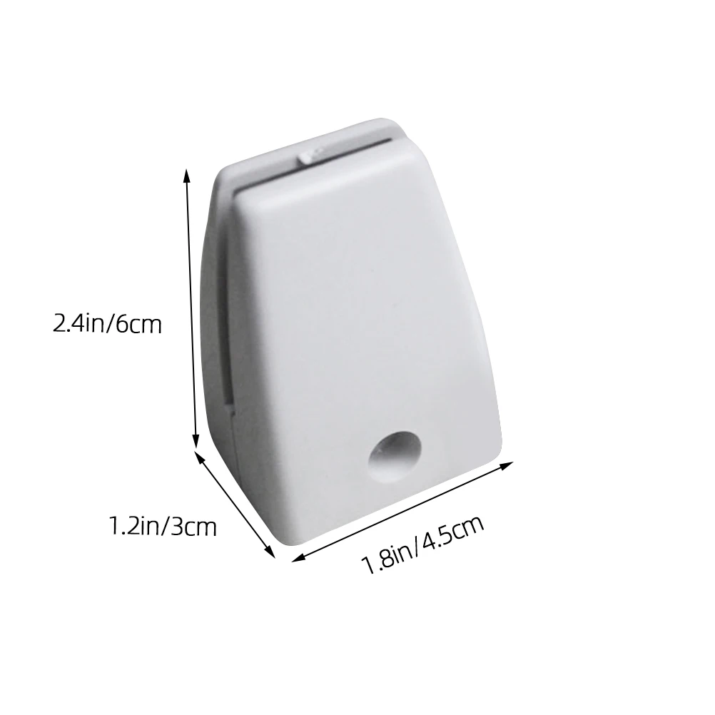 2pcs Plastic Partition Clamps Screen Bracket Glass Divider Clip For Office Desk Conference Table Lightweight Space