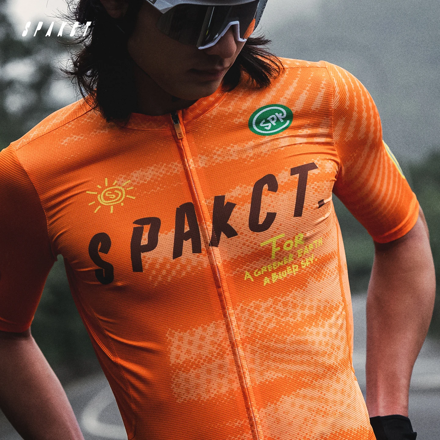 Jersey de Ciclismo Spakct 2026, Unisex para Hombre y Mujer, Manga Corta, Transpirable, de Secado Rápido, Resistente al Sudor, para Ciclismo de Carretera
