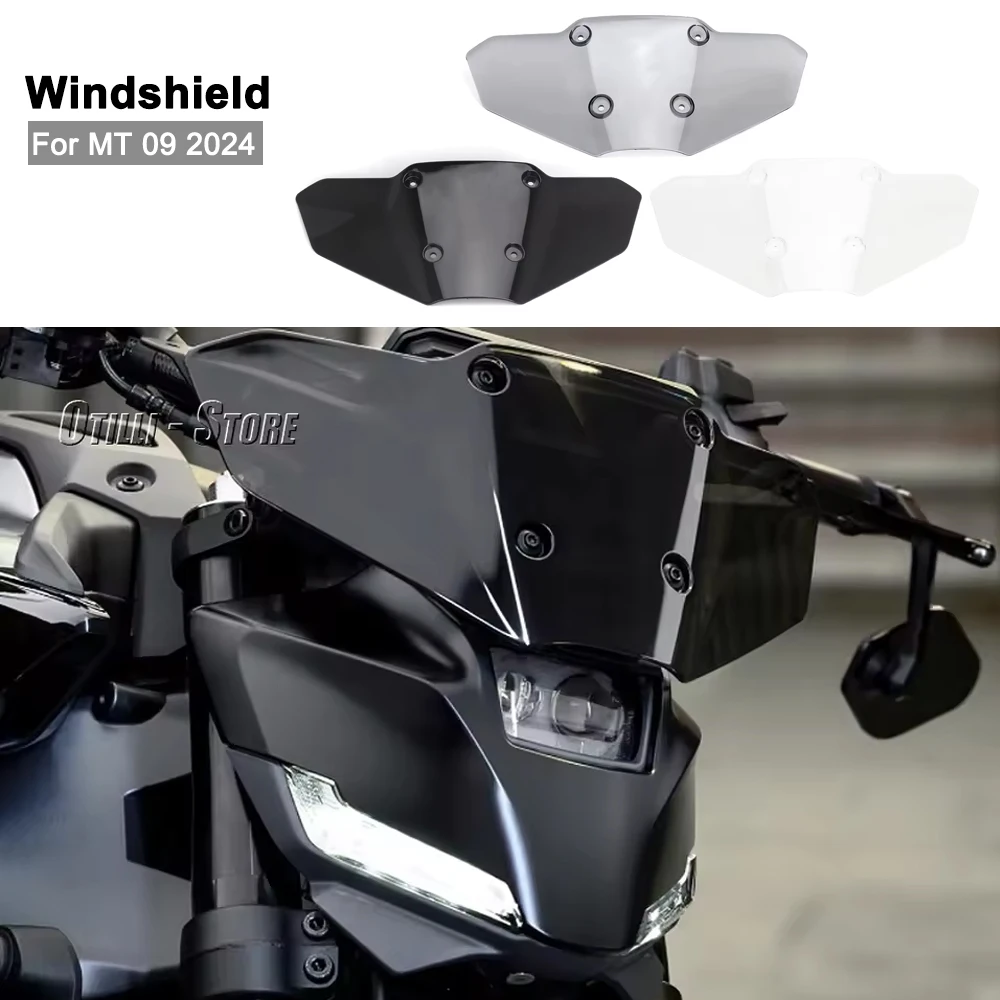 

NEW Windshield Bracket Transparent/Smoky/Black Windscreen Kit Motorcycle Accessories For Yamaha MT-09 MT 09 MT09 mt09 2024